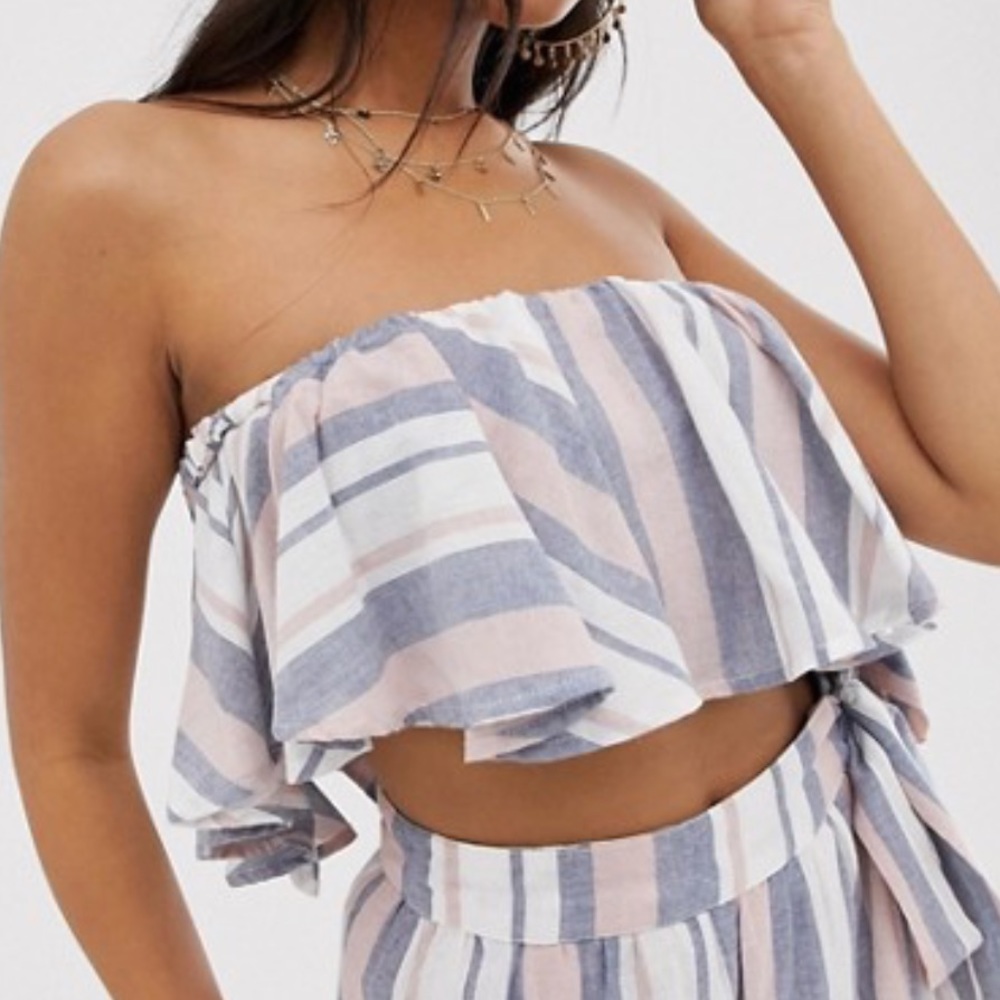 ASOS stripe bandeau top